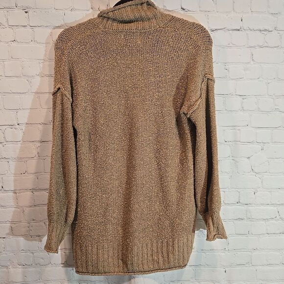 Pink Rose Light Brown Cardigan Size M - Picture 6 of 8